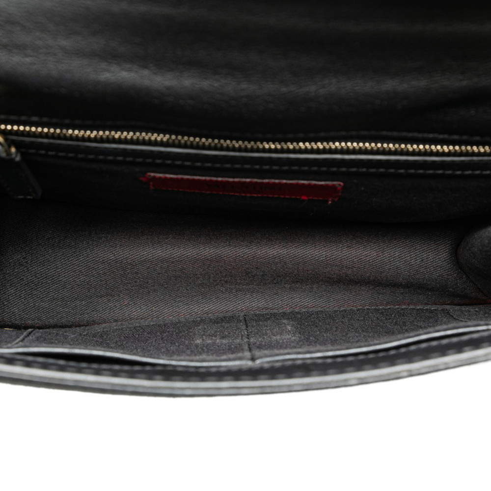 Valentino Rockstud Chain Shoulder Bag Black Leather Women's - Picture 5 of 8